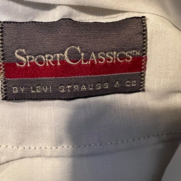 VINTAGE Sport Classics By Levi Strauss Pants Khaki Straight Leg Mens Size 31 Reg - Picture 10 of 12